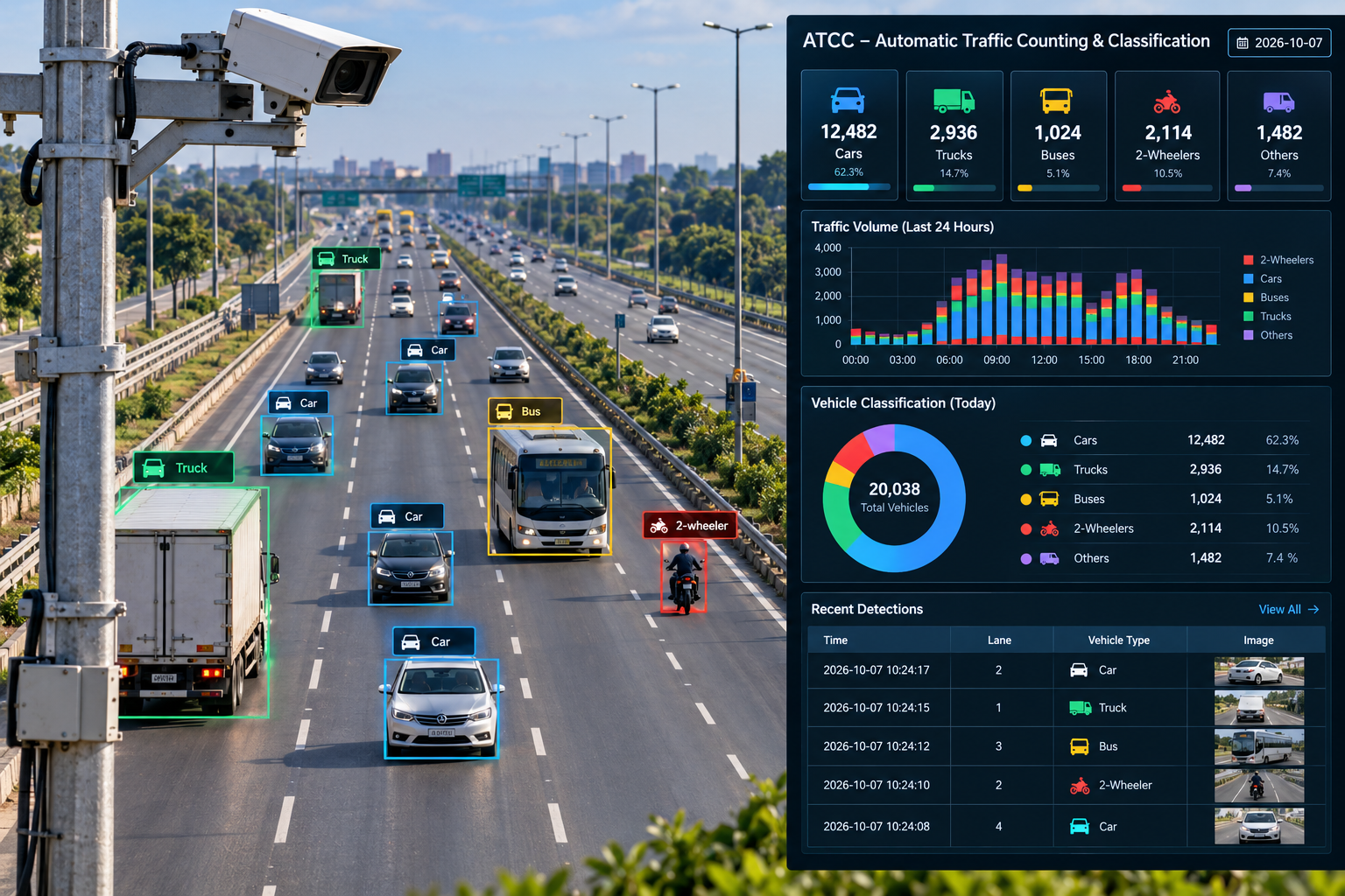ATCC - Automatic Traffic Counting and Classification