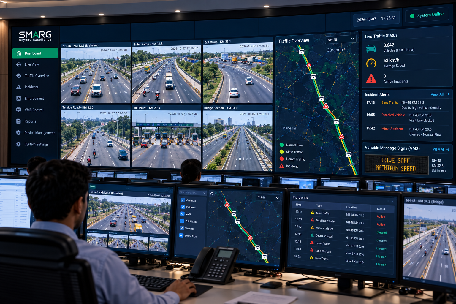 TMCS - Traffic Management and Control System