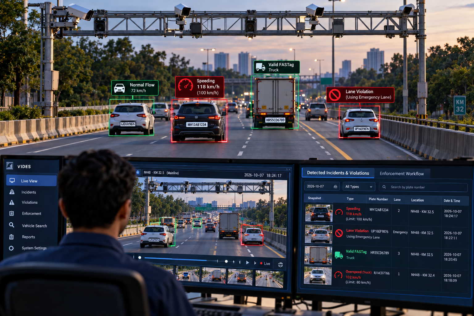 VIDES - Video-Based Incident Detection and Enforcement System